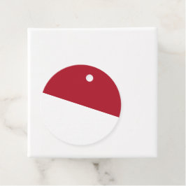 Monaco vlag bedankjes labels