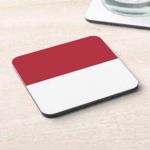 Monaco vlag bier onderzetter