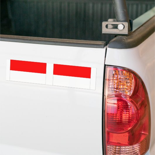 Monaco vlag bumpersticker (Op Truck)