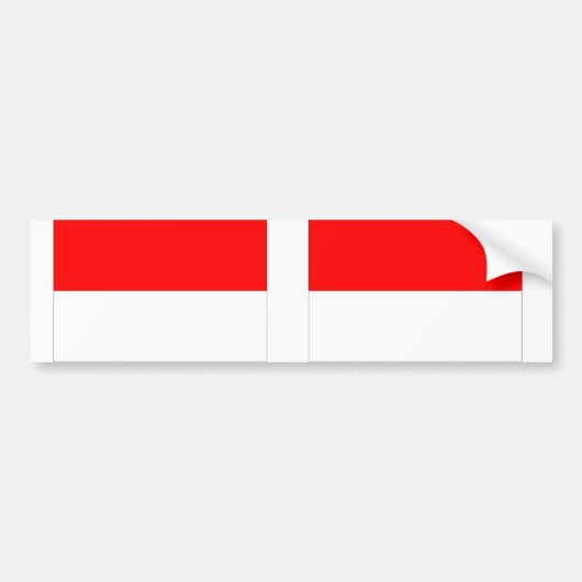 Monaco vlag bumpersticker (Voorkant)