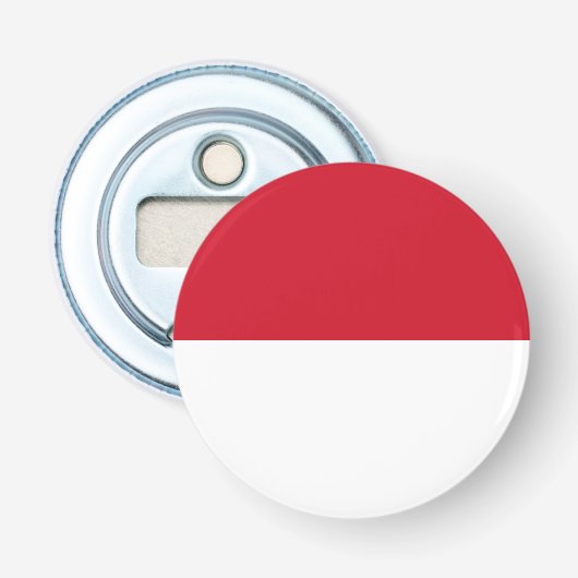 Monaco-vlag Button Flesopener (Voorkant)