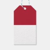 Monaco vlag cadeaulabel (Voorkant)