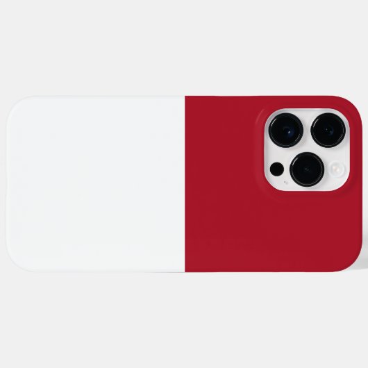 Monaco vlag Case-Mate iPhone case (Achterkant (horizontaal))