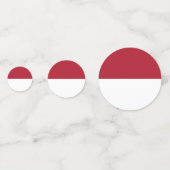 Monaco vlag confetti (Voorkanten)