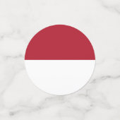Monaco vlag confetti (Kleine voorkant)