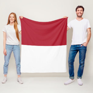 Monaco vlag fleece deken