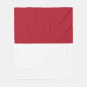 Monaco vlag fleece deken (Voorkant)