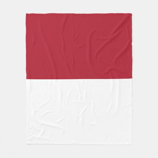 Monaco vlag fleece deken (Voorkant)