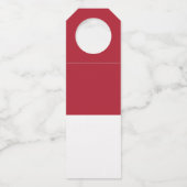 Monaco vlag flessenhanger (Voorkant)