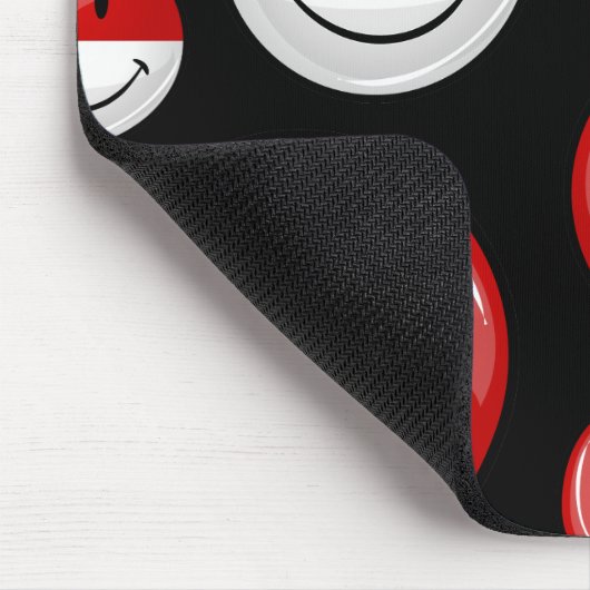 Monaco-vlag glimlachen muismat (Hoek)