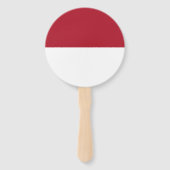 Monaco vlag handwaaier (Achterkant)