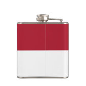 Monaco vlag heupfles (Achterkant)