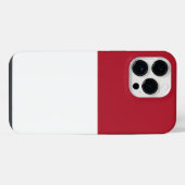 Monaco vlag iPhone hoesje (Achterkant horizontaal)