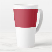 Monaco vlag latte mok (Rechterhoek)