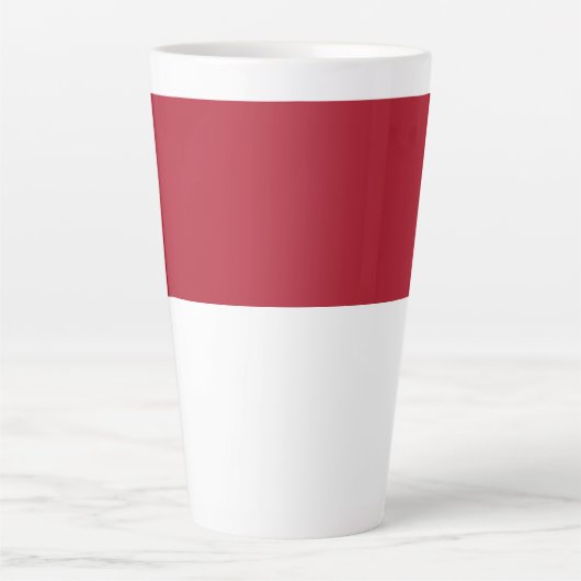 Monaco vlag latte mok (Voorkant)