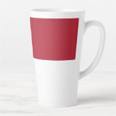 Monaco vlag latte mok (Rechts)