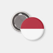 Monaco vlag magneet (Voorkant / Achterkant)