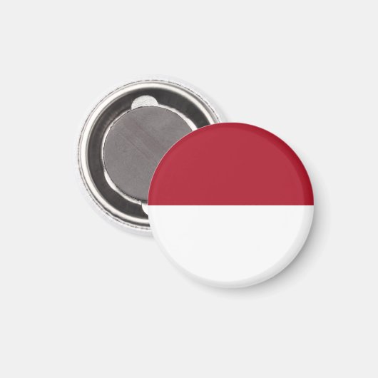 Monaco vlag magneet (Voorkant / Achterkant)