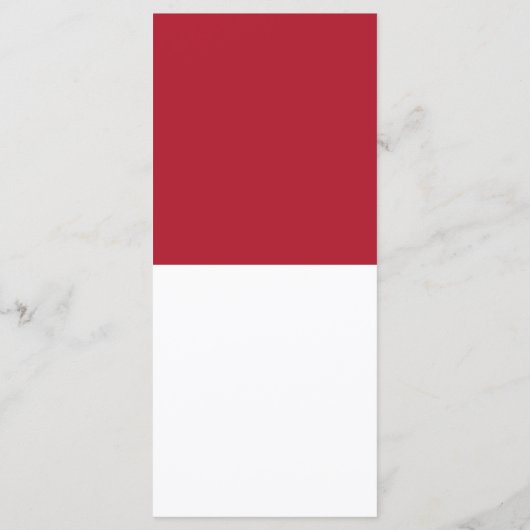 Monaco vlag menu (Achterkant)