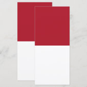 Monaco vlag menu (Voorkant / Achterkant)