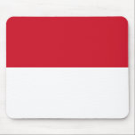Monaco-vlag Muismat<br><div class="desc">Patriottische vlag van Monaco.</div>