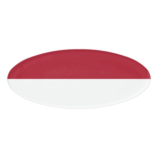 Monaco vlag naambadge (Voorkant)
