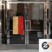 Monaco vlag ontwerp raamsticker (Kantoordeur)