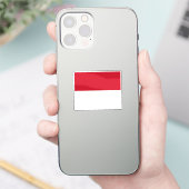 Monaco-vlag op maat gesneden  sticker (Telefoon)