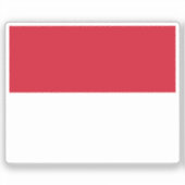 Monaco-vlag op maat gesneden  sticker (Voorkant)