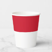 Monaco-vlag Papieren Bekers (Voorkant)