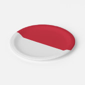Monaco-vlag Papieren Bordje (Gekanteld)