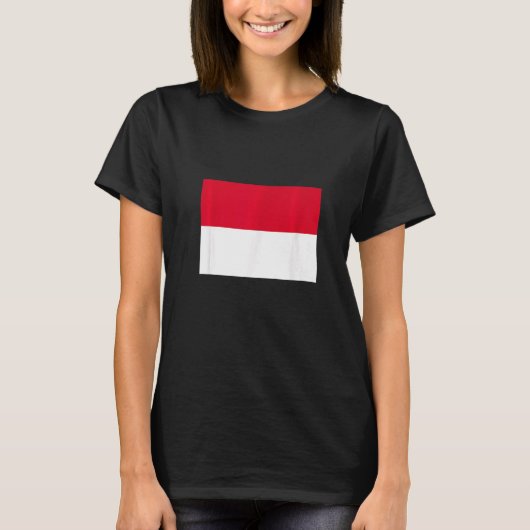 Monaco vlag Premium T-shirt (Voorkant)