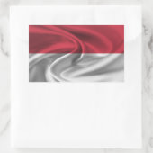 Monaco Vlag Rechthoekige Sticker (Tas)