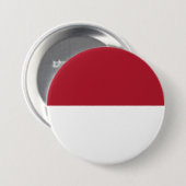 Monaco vlag ronde button 7,6 cm (Voorkant /achterkant)