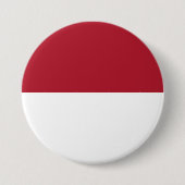 Monaco vlag ronde button 7,6 cm (Voorkant)