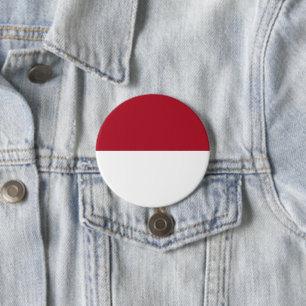 Monaco vlag ronde button 7,6 cm