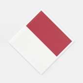 Monaco vlag servet (Hoek)