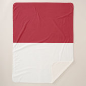 Monaco vlag sherpa deken (Voorkant)