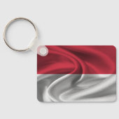 Monaco Vlag Sleutelhanger (Achterkant)