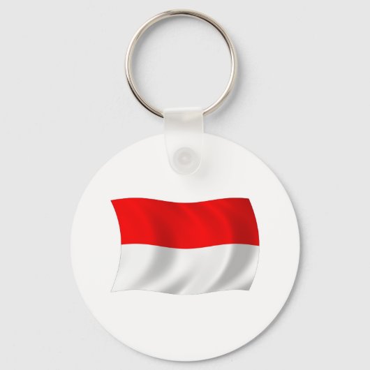 Monaco Vlag Sleutelhanger (Voorkant)