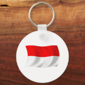 Monaco Vlag Sleutelhanger (Voorkant)