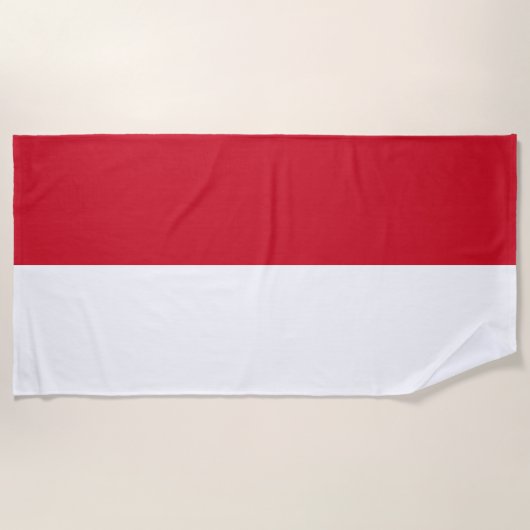 Monaco Vlag Strandlaken (Voorkant)