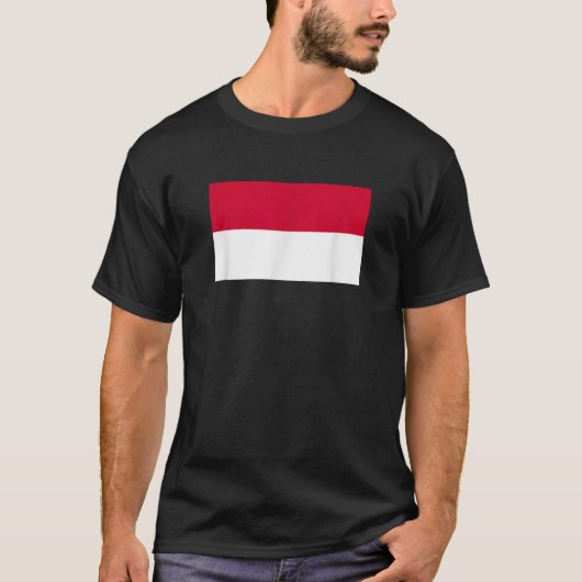 Monaco vlag T Shirt (Voorkant)