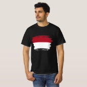 Monaco vlag t-shirt (Voorkant volledig)