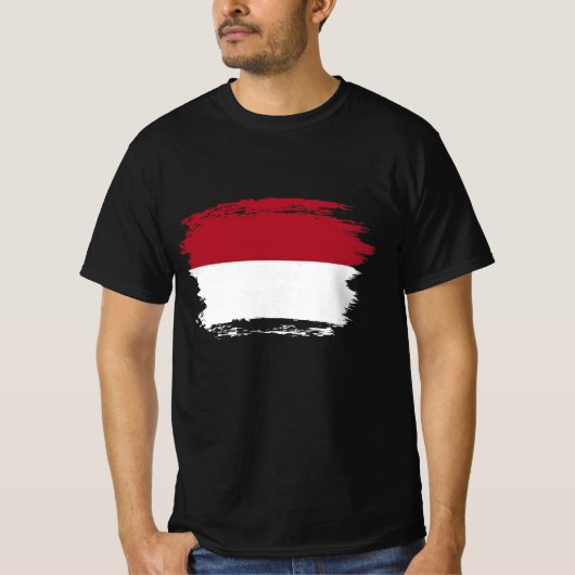 Monaco vlag t-shirt (Voorkant)