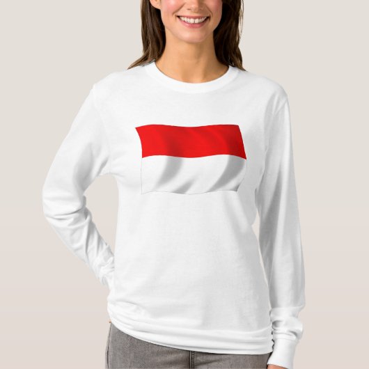 Monaco Vlag T-shirt (Voorkant)
