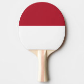 Monaco vlag tafeltennisbatje (Voorkant)