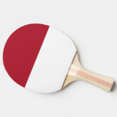 Monaco vlag tafeltennisbatje (Zijkant)