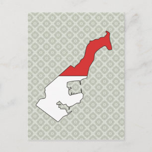 Monaco - vlag - Volledige grootte Briefkaart
