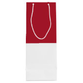 Monaco vlag wijn cadeautas (Achterkant)